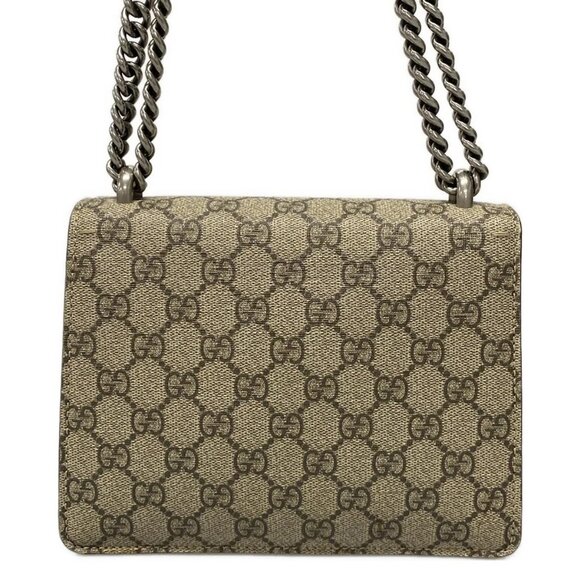 Auth GUCCI Dionysus GG Supreme Mini Bag 421970 Beige Brown PVC Suede - Picture 2 of 16